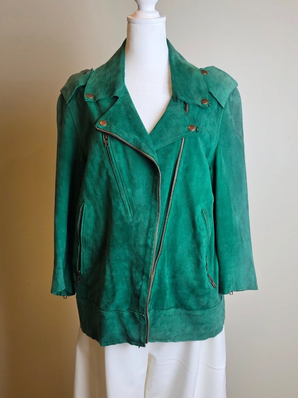 ACNE Studios Suede Biker Jacket — Size EU 38 (US M)